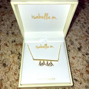 MAMA necklace. Sterling silver